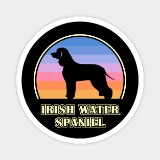 Irish Water Spaniel Vintage Sunset Dog Magnet